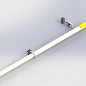 Exploded view of work light kit